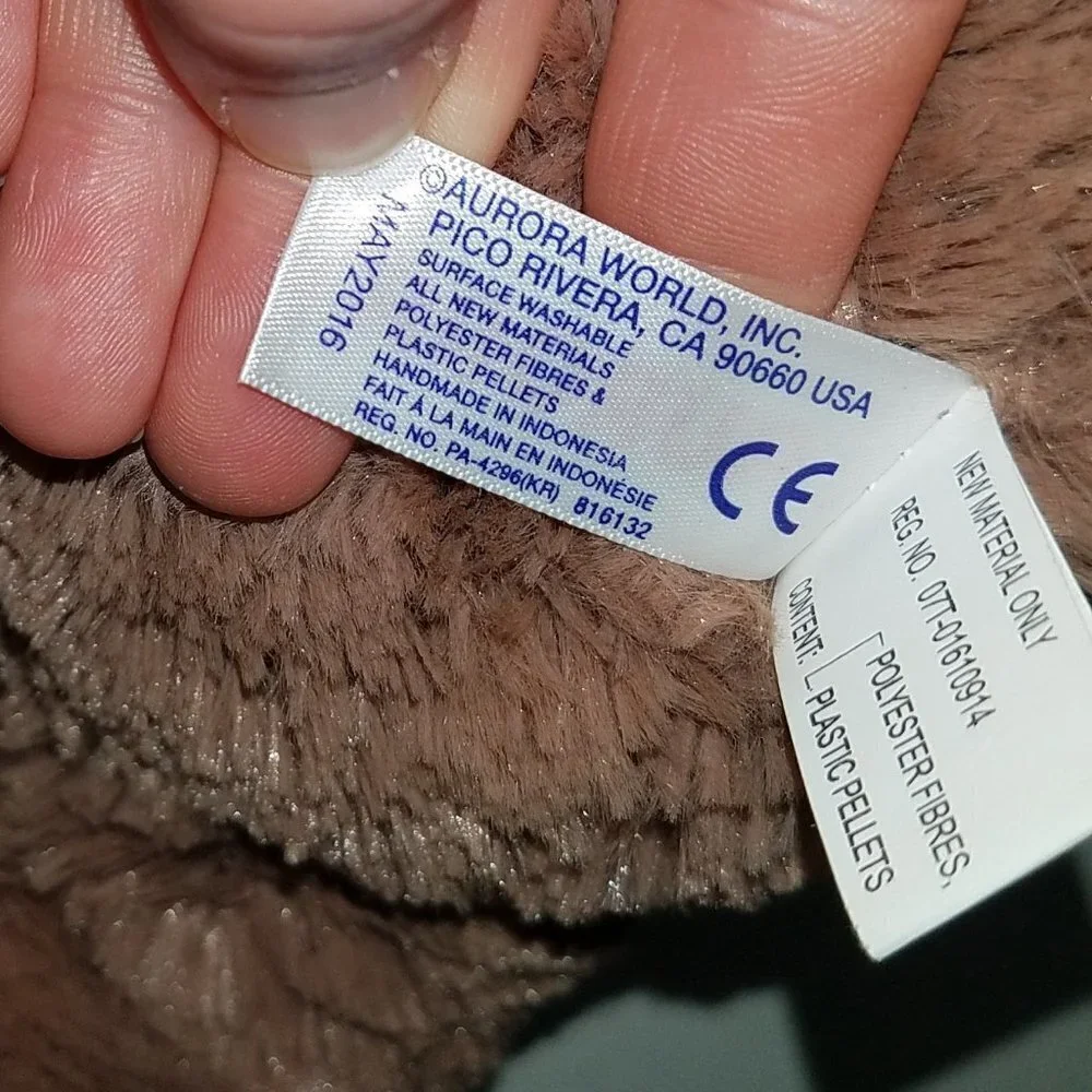 Aurora Brown Teddy Bear Stuffed Animal Toy 9.5